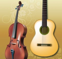 Гитары,скрипки