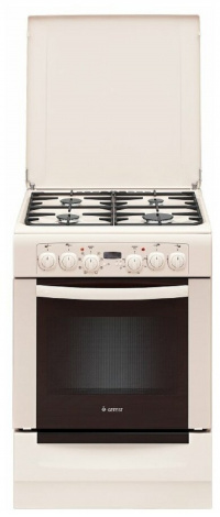 Плита Гефест 6102-03 0167 Кремовая, ГазоЭлектрическая, Конвекция, крышка металл,эл.таймер