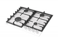 Вар.поверхность Oasis P-MWRT Белая;Эмаль;WOK-конфорка,4 комф;Решетка чугун;