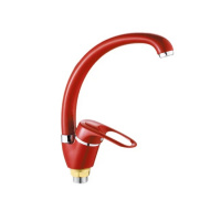 Смеситель Potato Р5925-5 (красный) для кухни