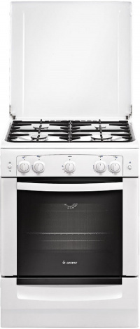 Плита Гефест 6100-01 0286 Кремовый ретро, Газовая, крышка стекло,без таймера