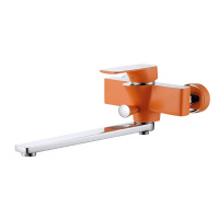 1433313 Смеситель D&K для ванны хром+оранж.