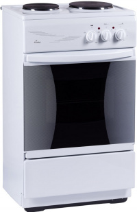 Плита Flama CE 3201 W Белый электро 2 комф.