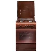Плита Гефест 1200С6 K19 Коричневый, Газовая, крышка металл,розжиг,свет в духовке