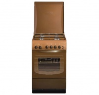 Плита Гефест 3200-05 К19 Коричневый, Газовая, крышка металл,розжиг,свет в духовке,таймер