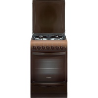 Плита Гефест 5102-02 0001 Коричневый, ГазоЭлектрическая, крышка металл