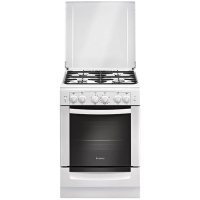 Плита Гефест 6100-02 Белый, Газовая, крышка металл,таймер