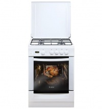 Плита Гефест 6100-03 0001 Коричневый, Газовая, крышка металл,эл.таймер