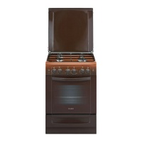 Плита Гефест 6102-02 0001 Коричневый, ГазоЭлектрическая, крышка металл