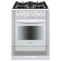 Плита Гефест 6500-02 0042 Белый, Стекло, Газовая, без крышки,таймер