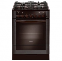 Плита Гефест 6502-02 0045 Коричневый, Стекло, ГазоЭлектрическая, без крышки