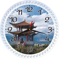 Часы ВЕГА П1-7512/7-48 китайская беседка