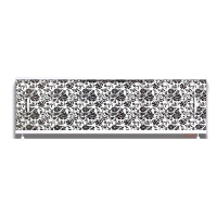 Экран под ванну "Оптима" 1,7м  (36-чёрная мальва)