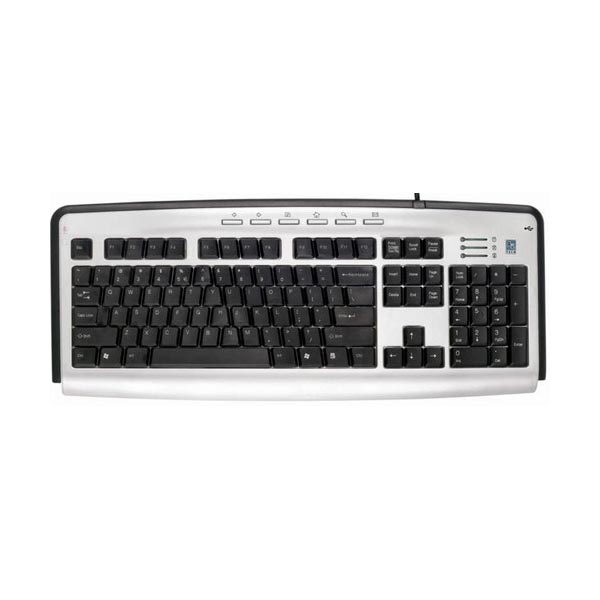 Клавиатура A4 KL-23MUU X-Slim (USB) silver/black
