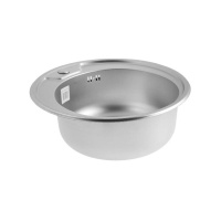 Мойка нерж.D49 круглая декор (0,8) MIXLINE