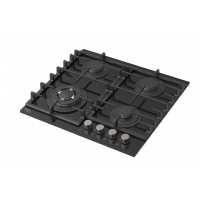 Вар.поверхность Oasis P-BST Черная;WOK-конфорка,Стекло;4 комф;Решетка чугун;