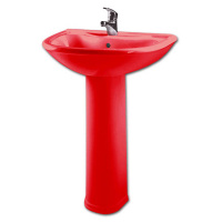 Пьедестал "Престиж"+умывальник "Престиж-63" красный  П