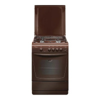 Плита Гефест 1200С6 K43 Коричневый, Газовая, крышка металл,розжиг,светвдуховке,газконтроль рабстола