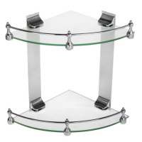 Полка для ванн.металл-стекло 24*33*30 см 1128799