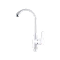 Смеситель PL5-017F (пластик) БЕЛЫЙ РМС