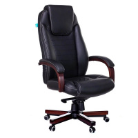 Стул-кресло Бюрократ T-9923 Walnut BL черный