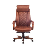 Стул-кресло Бюрократ T-9924 walnut светло-коричневый