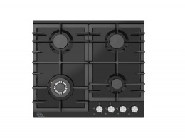 Вар.поверхность Oasis P-MBRT Черная;Эмаль;WOK-конфорка,4 комф;Решетка чугун;