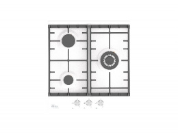 Вар.поверхность Oasis P-3MWT Белая;Эмаль;WOK-конфорка,3 комф;Решетка чугун;