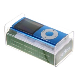 MP3 плеер PERFEO music Clip Titanium Dasplay олубой 1186464