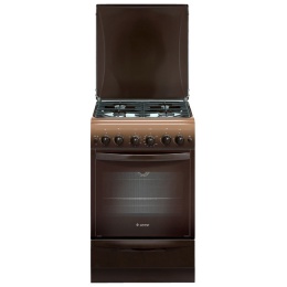Плита Гефест 5100-02 0001 Коричневый, Газовая, крышка металл,таймер