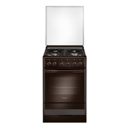 Плита Гефест 5300-02 0047 Коричневый, Газовая, крышка стекло,таймер