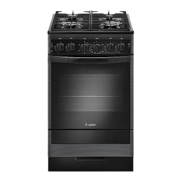 Плита Гефест 5500-02 0115 Черный, Стекло, Газовая, без крышки,таймер