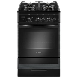 Плита Гефест 5500-03 0044 Черный, Стекло, Газовая, без крышки,эл.таймер