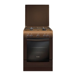 Плита Гефест 6100-01 0001 Коричневый, Газовая, крышка металл,без таймера