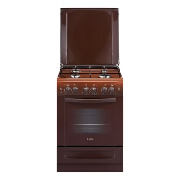 Плита Гефест 6101-02 0001 Коричневый, Газовая, Эл.гриль, крышка металл,таймер