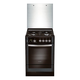 Плита Гефест 6300-03 0047 Коричневый, Газовая, крышка стекло,эл.таймер