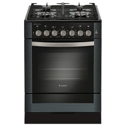 Плита Гефест 6502-02 0044 Черный, Стекло, ГазоЭлектрическая, без крышки