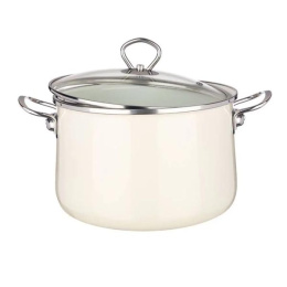 Кастрюля Delux эмалированная 5,2л