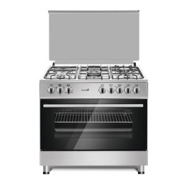 Плита DASCHER E9407 Серый металлик Газоэлектрическая