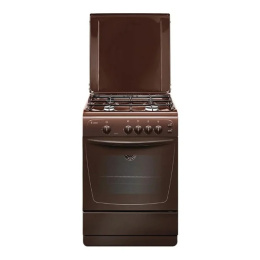 Плита Гефест 1200С6 K43 Коричневый, Газовая, крышка металл,розжиг,светвдуховке,газконтроль рабстола