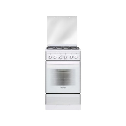 Плита Гефест 5300-02 0040 Белый, Газовая, крышка стекло,таймер