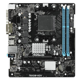 С/плата Asrock 760GM-HDV Soc-am3+ AMSD 760G 2x DDR3