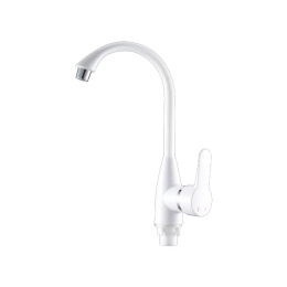 Смеситель PL5-017F (пластик) БЕЛЫЙ РМС