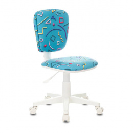 Стул-кресло Бюрократ CH-204NX/Stricks06 Голубой