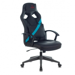 Стул-кресло Zombie Driver черный/голубой