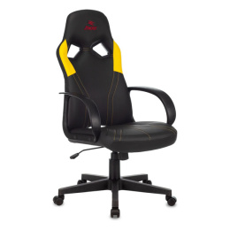 Стул-кресло Zombie RUNNER черный/желтый