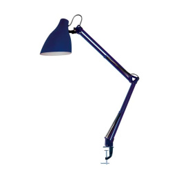 светильник наст.KD335 Camelion C23 темно-синий (струбцина)