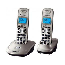 Телефон беспроводной  Panasonic KX-TG2512RUS (серебристый) {Доп трубка в комплекте,АОН, Caller