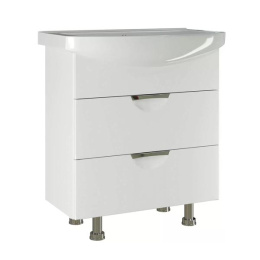 Тумба "Этьен-75" бел + умывльник "Элеганс-75" П