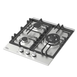 Вар.поверхность Oasis P-3SBM Нержавейка;WOK-конфорка,3 комф;Решетка чугун;